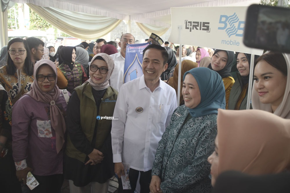 Bank Sumsel Babel Ramaikan Bazar Ramadan Dharmawanita Palembang, Belanja Pakai QRIS BSB Diskon Rp10 Ribu