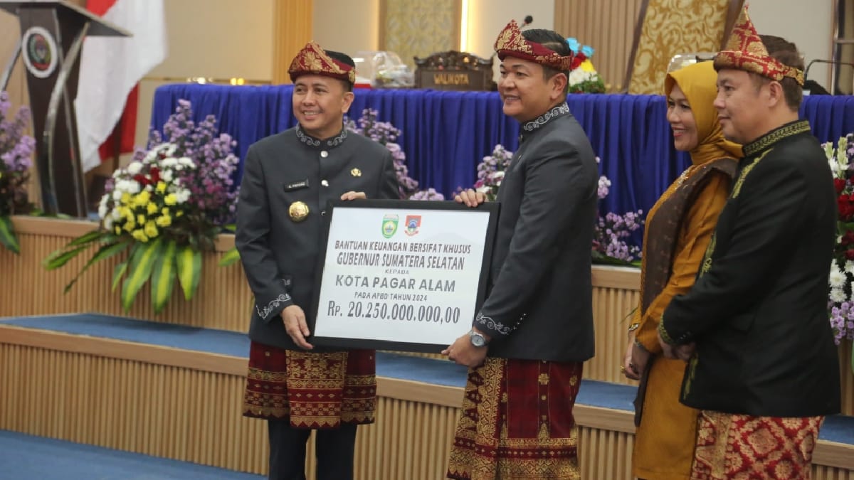 HUT Ke-23 Kota Pagaralam, PJ Gubernur Berikan dana Bantuan Pembangunan Kota Senilai Rp 25 Milliar