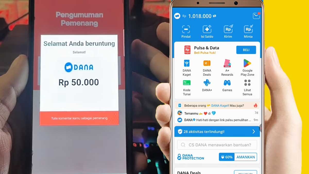 Promo Cashback Saldo Dana Sebesar Rp100 Ribu Dengan 4 Cara Mudah