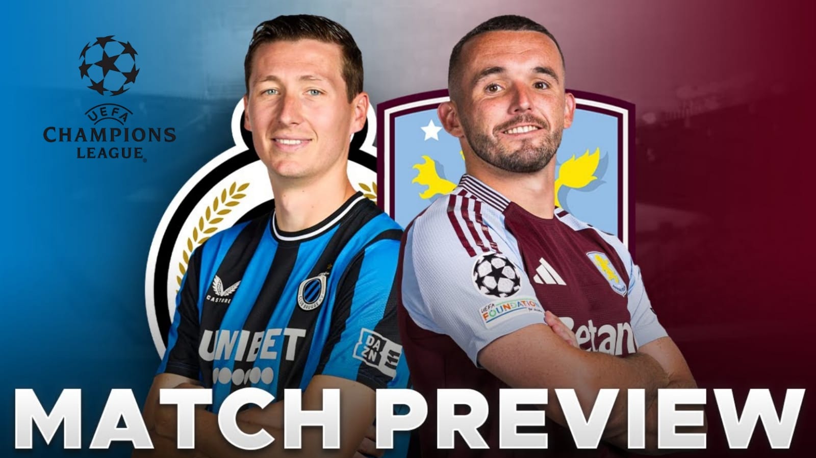 Liga Champions Club Brugge vs Aston Villa - Preview, Prediksi Skor, Kabar Tim dan Susunan Pemain