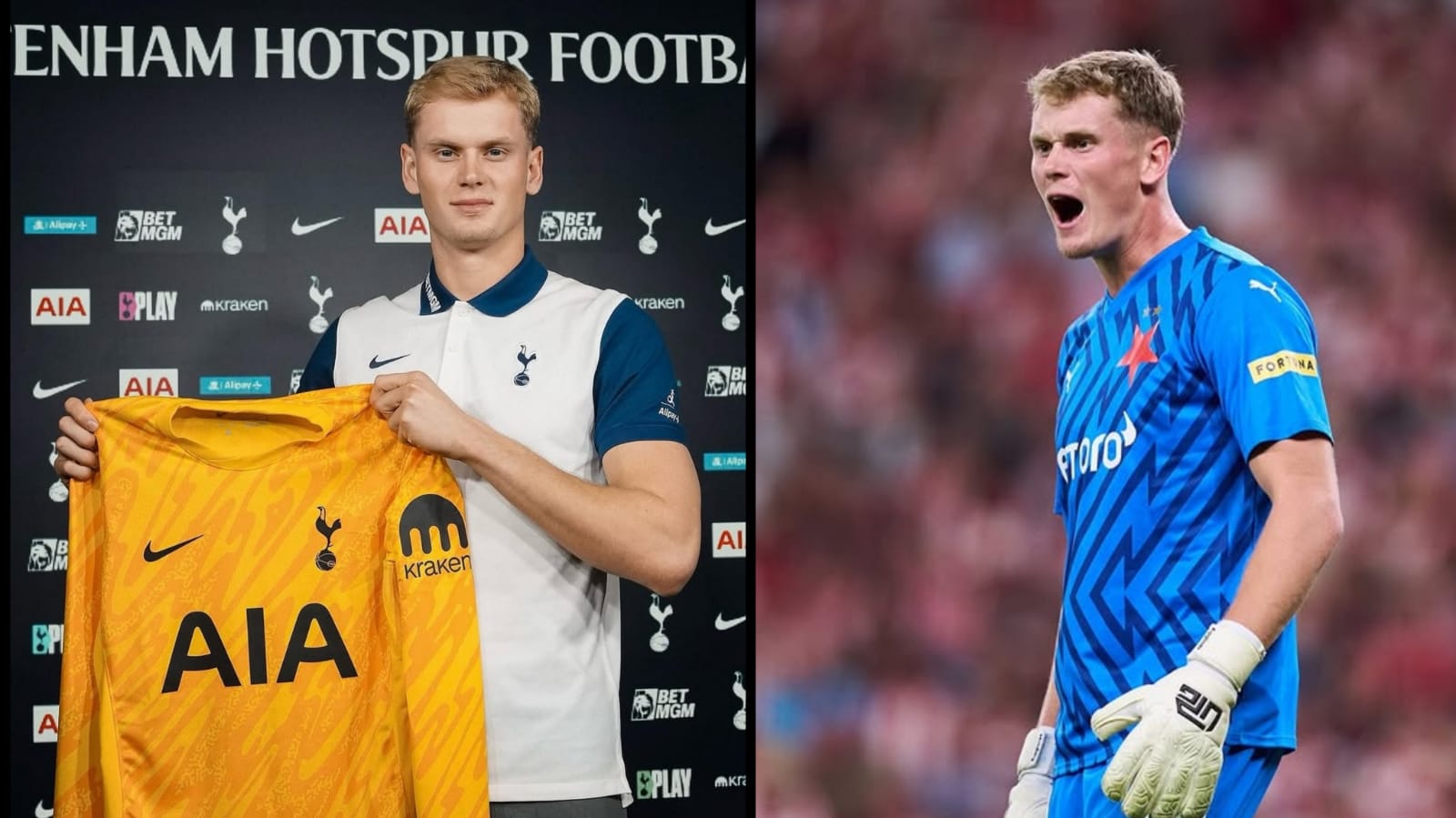 Tottenham Datangkan Kiper Internasional Republik Ceko U-21 dari Slavia Prague, Prestasinya?