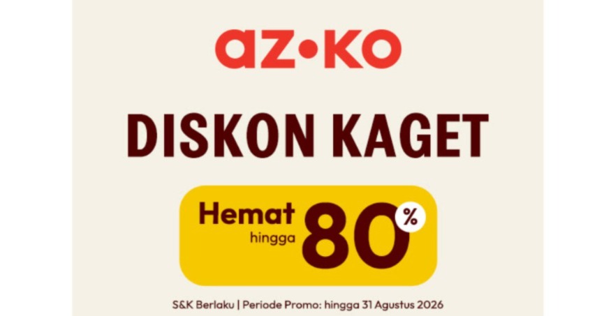 Serbu Promo AZKO Diskon Kaget! Belanja Kebutuhan Rumah Hemat s.d. 80%