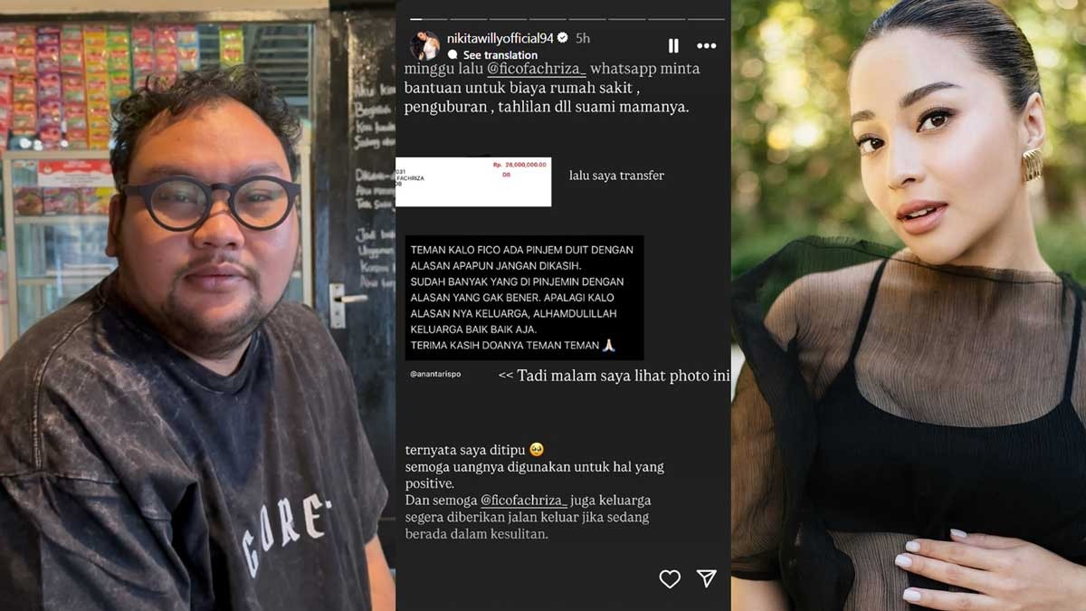 Nikita Willy juga Jadi Korban Komika Fico Fachriza, Transfer Uang Hingga Rp28 Juta