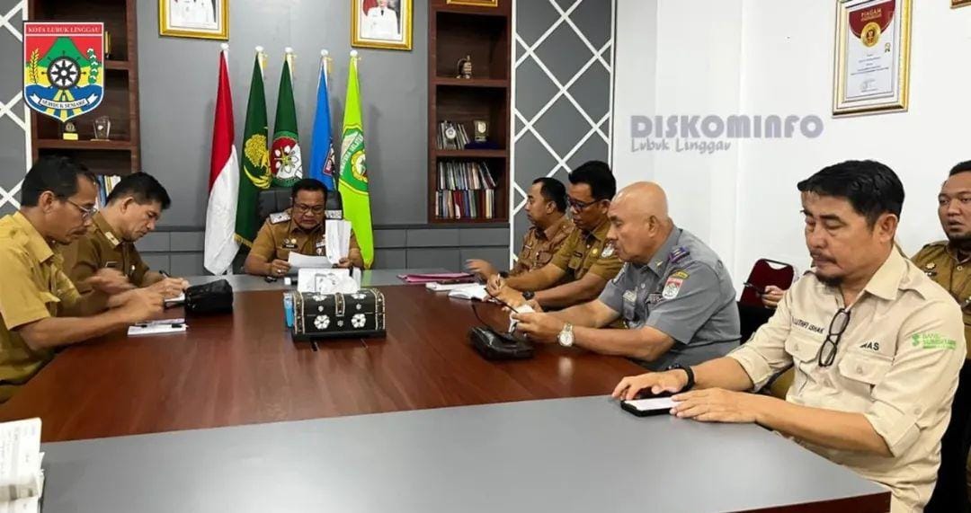 Pemkot Kota Lubuk Linggau Gelar Rapat Persiapan Supervisi Area Parkir Masjid Agung As-Salam