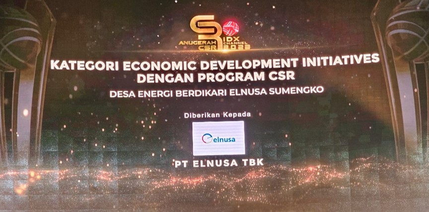 Desa Energi Berdikari Binaan PT Elnusa Tbk Raih Penghargaan CSR IDX Channel 2023