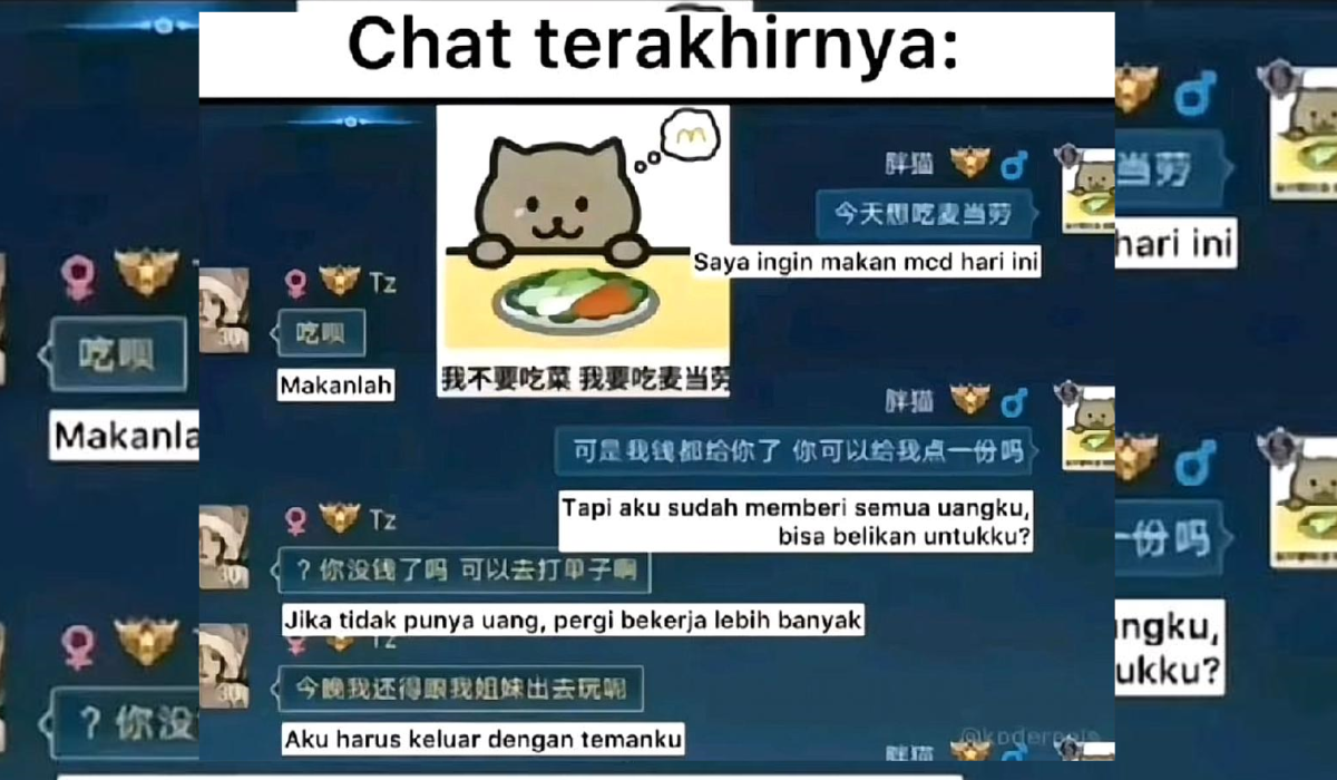 VIRAL! Rela Cuma Makan Sayur Demi Memberi Uang 1M Sama Pacar, Begini Cerita Fat Cat Bikin Netizen Terharu