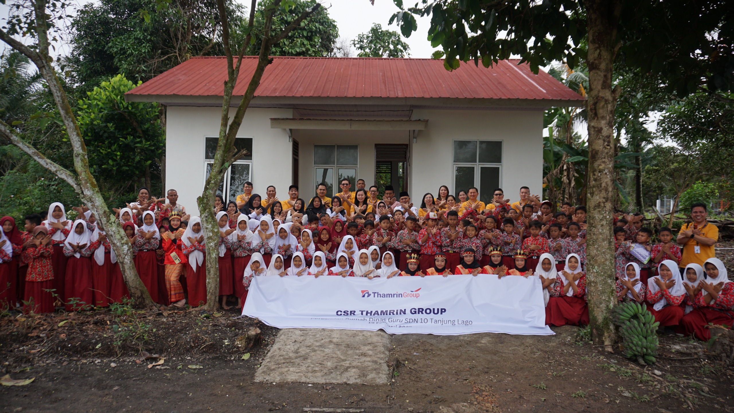 Thamrin Group Berikan Dukungan untuk Pendidikan, Elysa Thamrin Resmikan Rumah Dinas Guru SDN 10 Tanjung Lago 