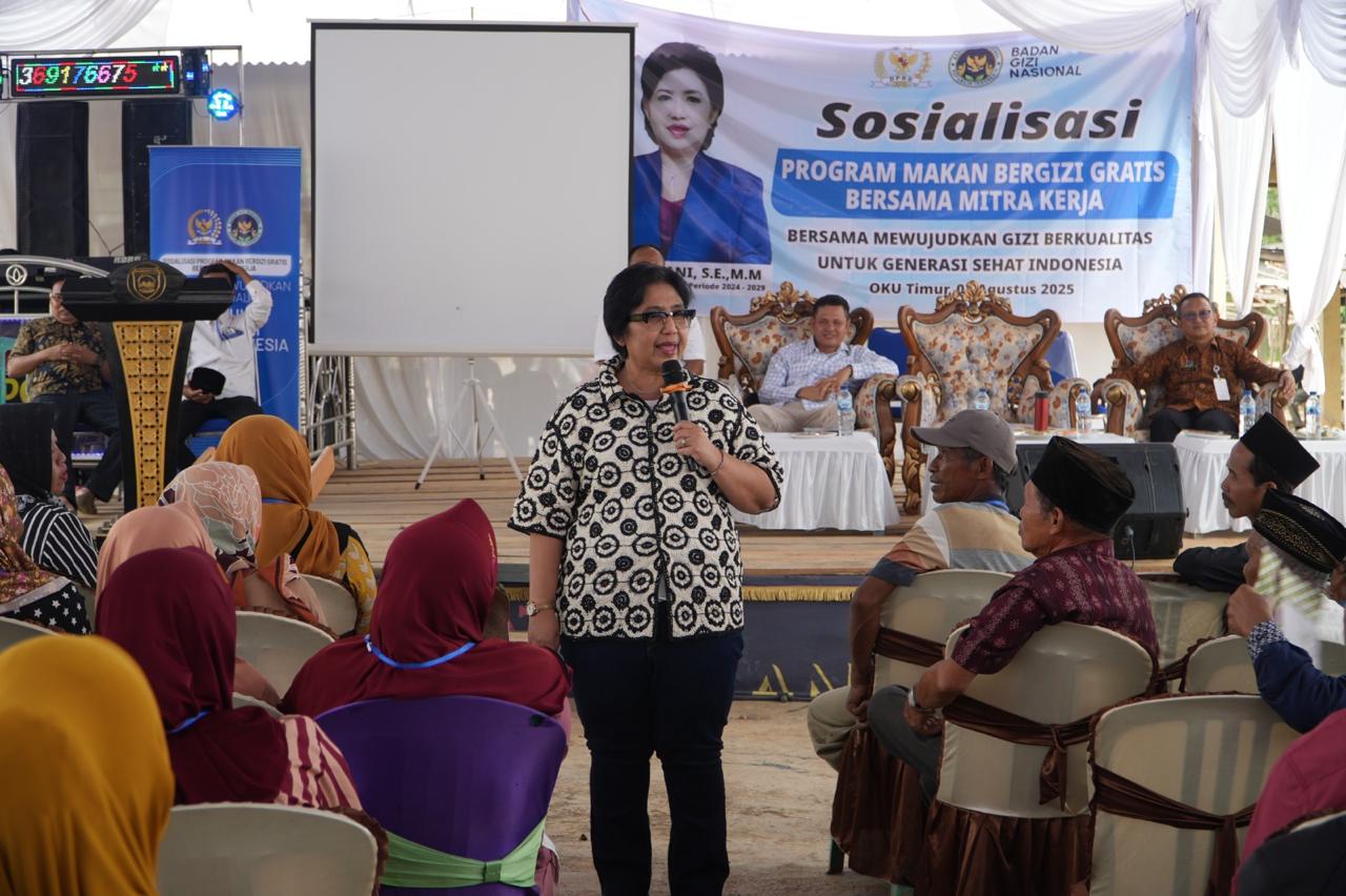 Desa Karya Makmur Sumsel Jadi Lokasi Sosialisasi Program Makan Bergizi Gratis BGN