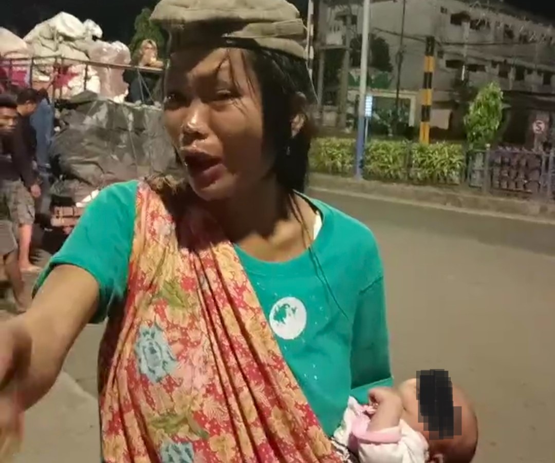 Viral, Seorang Ibu Diduga Mabuk Lem Gendong Bayi, Keliling Pasar Jam 2 Pagi