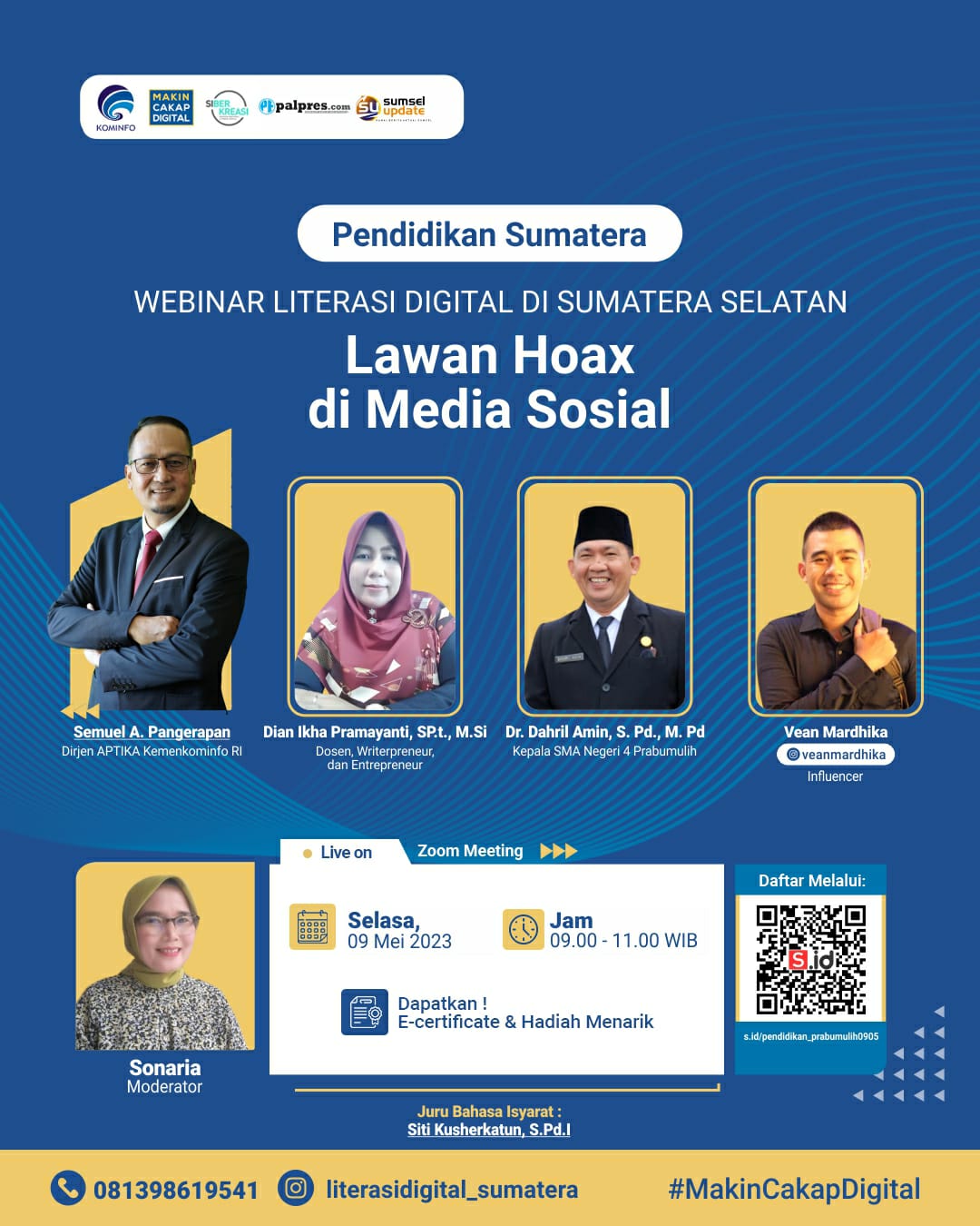 Literasi Digital di SMAN 4 Prabumulih Ajak Pelajar Lawan Hoaks di Media Sosial 