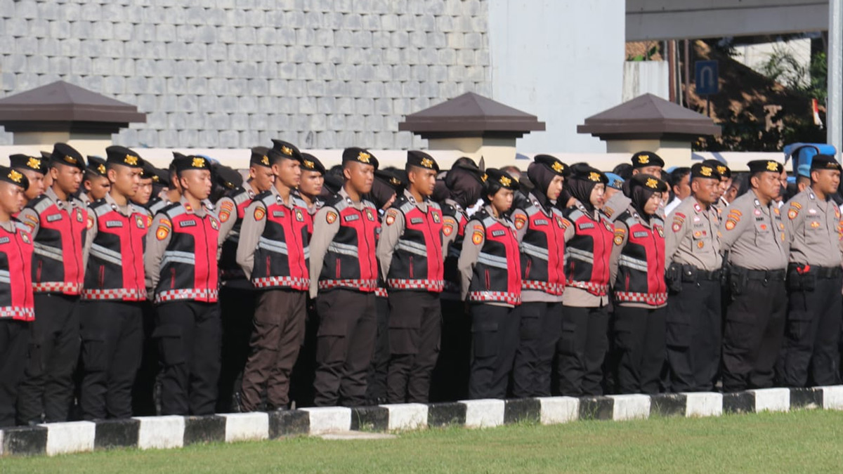 Polda Sumsel Tegaskan Pengamanan Humanis, Apel Siaga Tekankan Soliditas dan Kesiapsiagaan