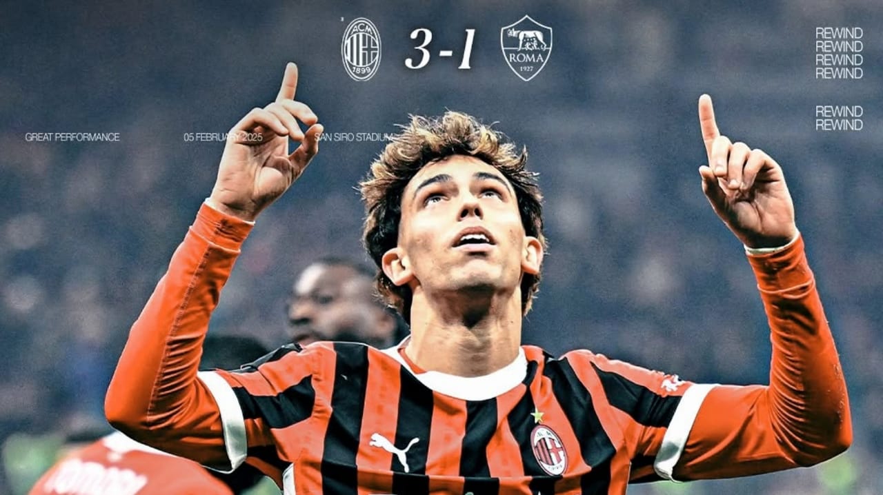 Coppa Italia AC Milan 3-1 Roma, Debut Manis Joao Felix dan Tammy Abraham yang Durhaka Pada Klubnya