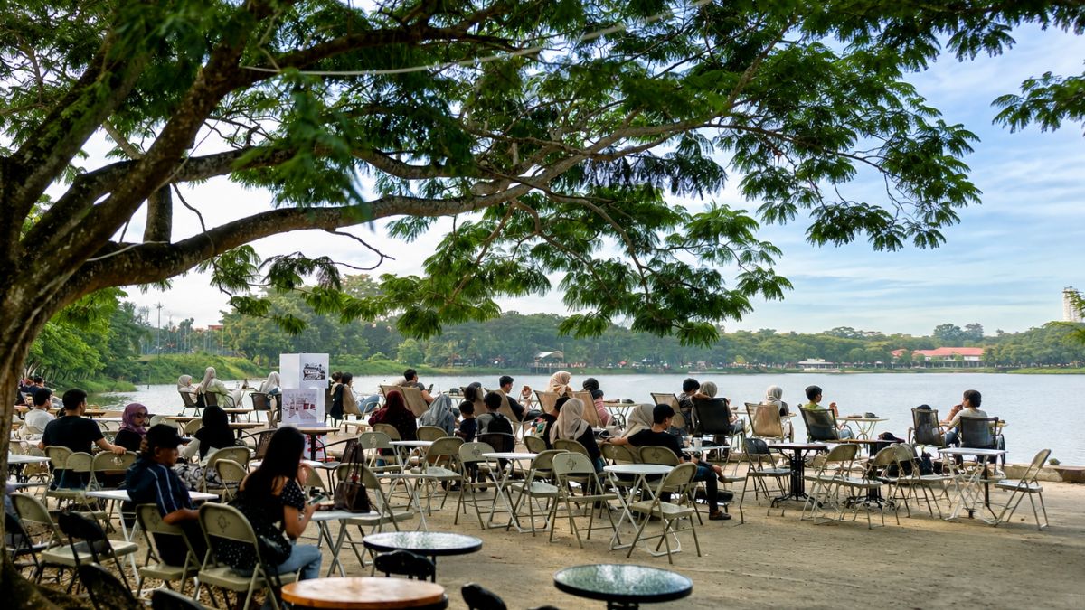 Cozy Banget! Ini Dia Kafe dengan Vibes Alam di Palembang, Ada Air Terjun yang Indah