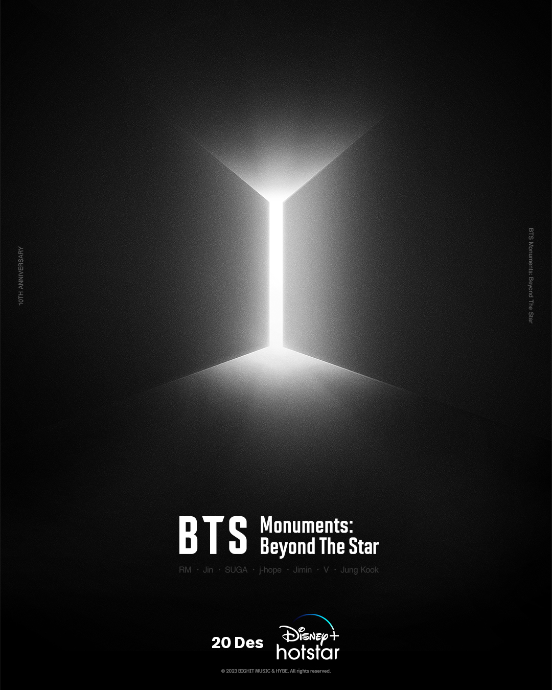 Hadir dengan 8 Episode, BTS Monuments: Beyond The Star Tayang Perdana 20 Desember 2023