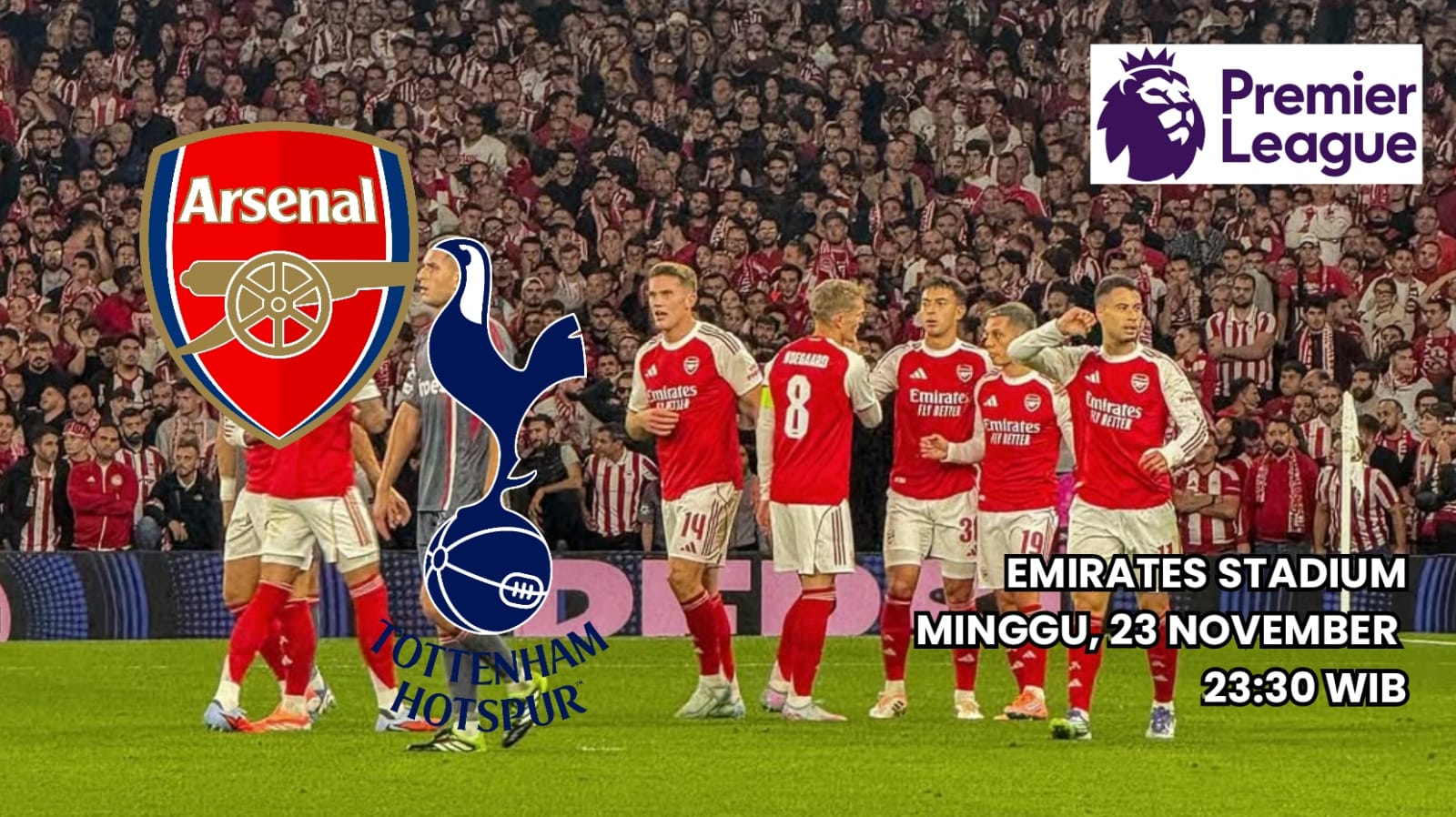 Liga Premier: Arsenal vs Tottenham Hotspur - Laga Derby Dua Penguasa London Utara
