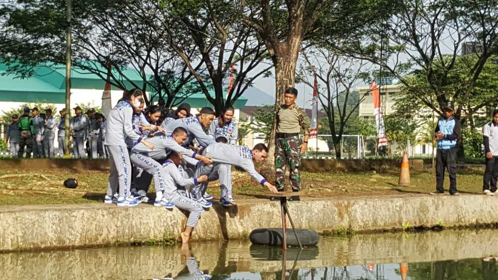 Serunya Outbound Diklat Bela Negara Calon Pegawai Asisten Manajer Bank Indonesia