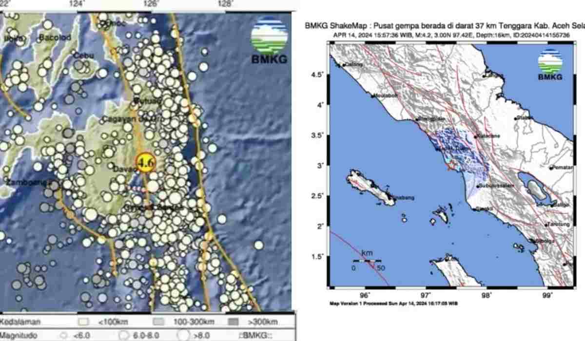 Update BMKG Hari Ini, Gempa terjadi di Sulut dan Aceh, Cek Kekuatan Magnitudonya