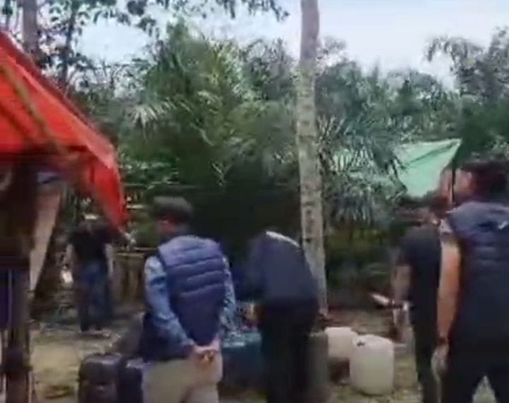 Satreskrim Musi Rawas Gerebek Tempat Pengolahan Emas, Dua Pemuda Diamankan