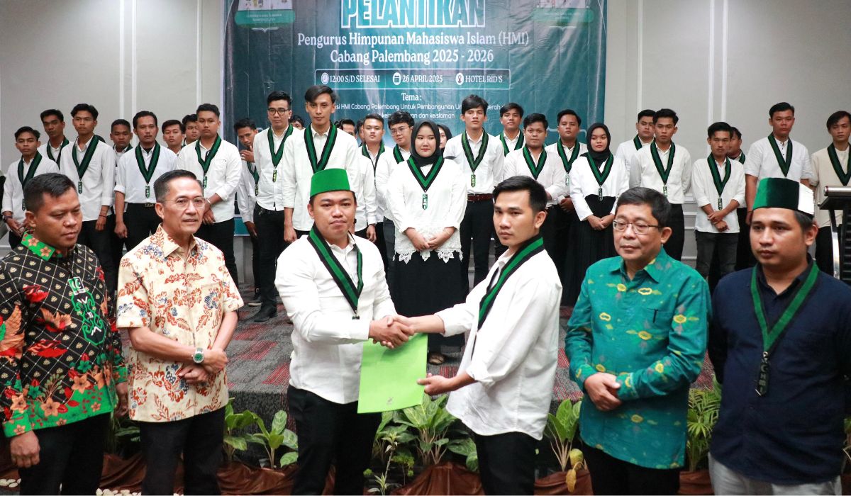 HMI Cabang Palembang Resmi Dilantik, Wali Kota Dorong Sinergi dengan Pemerintah