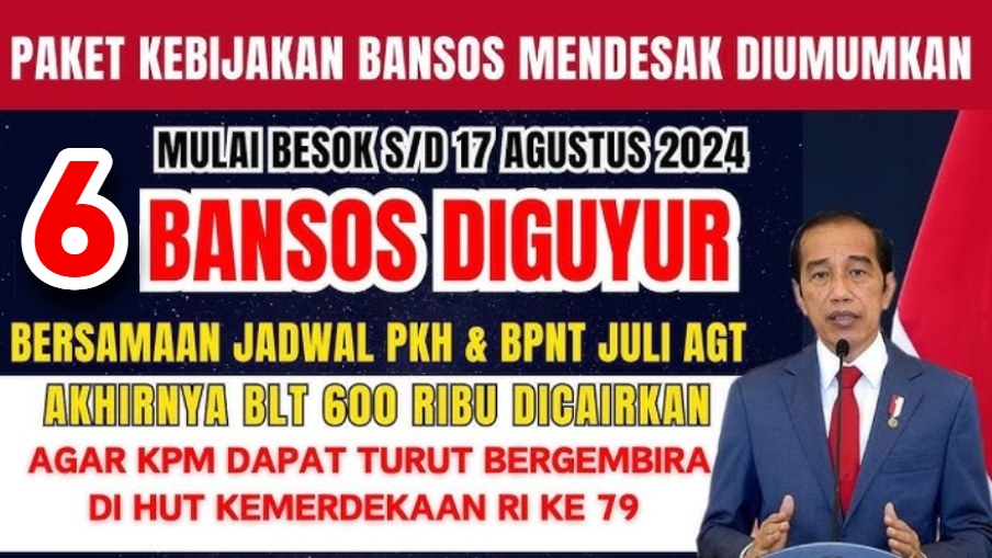 SIAP-SIAP KPM! 6 Bansos Ini Bakal Disalurkan Jelang Hari Kemerdekaan Republik Indonesia ke-79