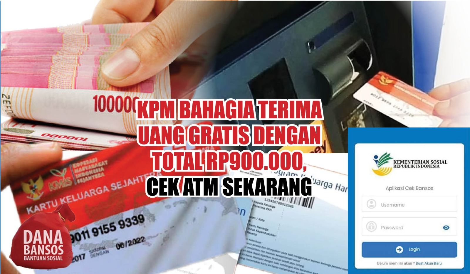 Bansos PKH Cair di Bank Ini, KPM Bahagia Terima Uang Gratis dengan Total Rp900.000, Cek ATM Sekarang! 