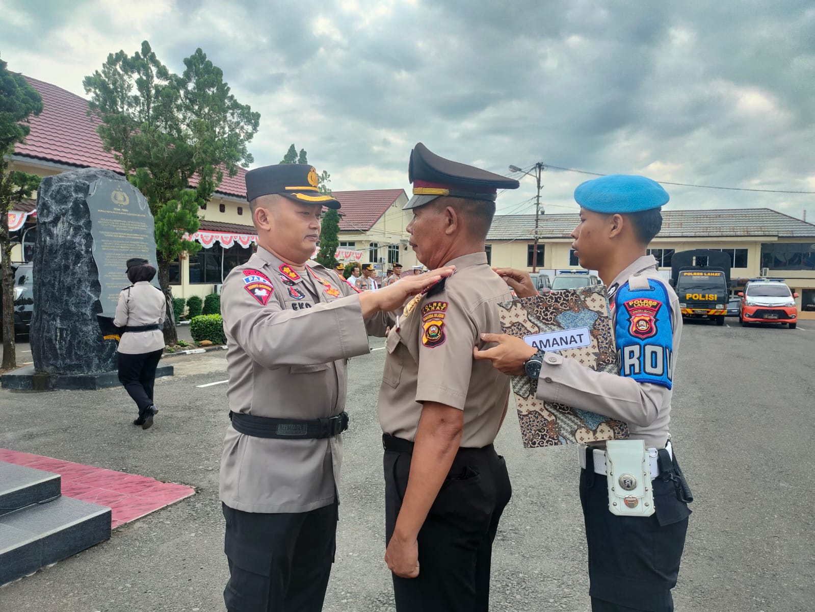 Kapolsek Kikim Naik Pangkat Pengabdian