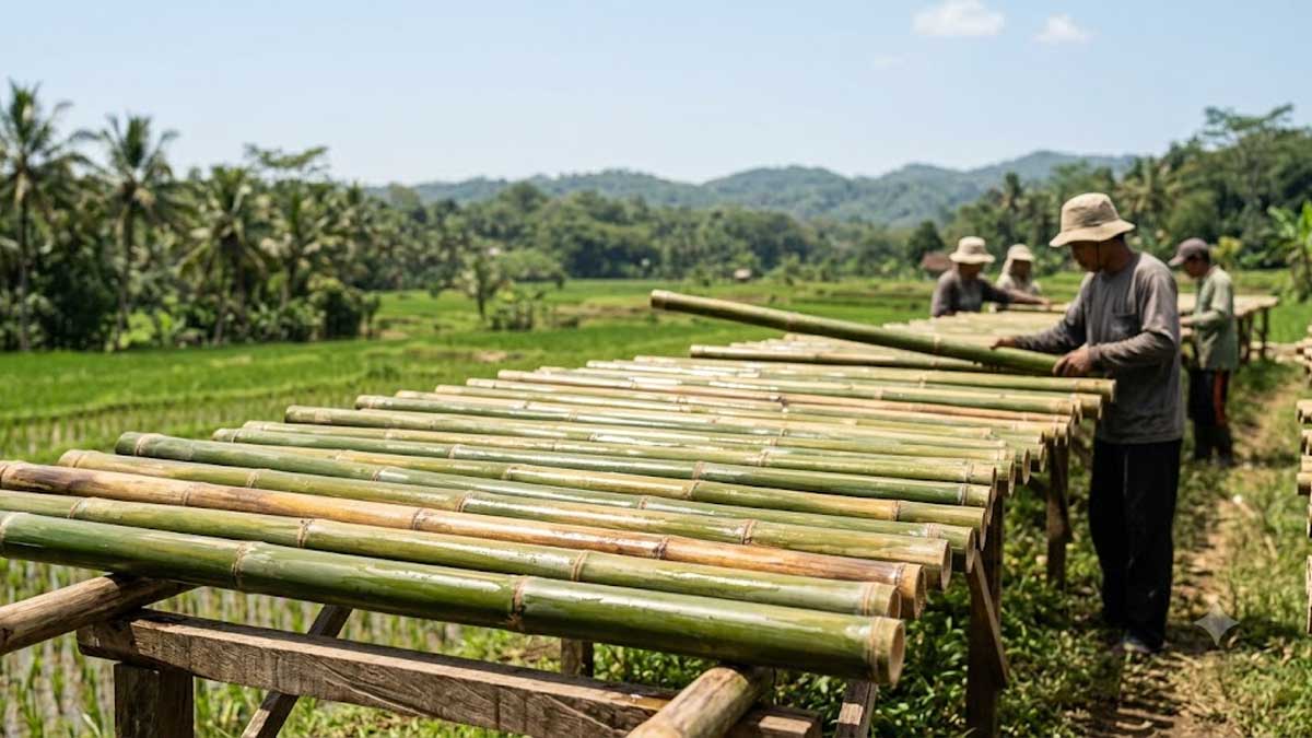 Biar Awet Puluhan Tahun Tanpa Dimakan Bubuk, Begini Cara Benar Mengawetkan Batang Bambu