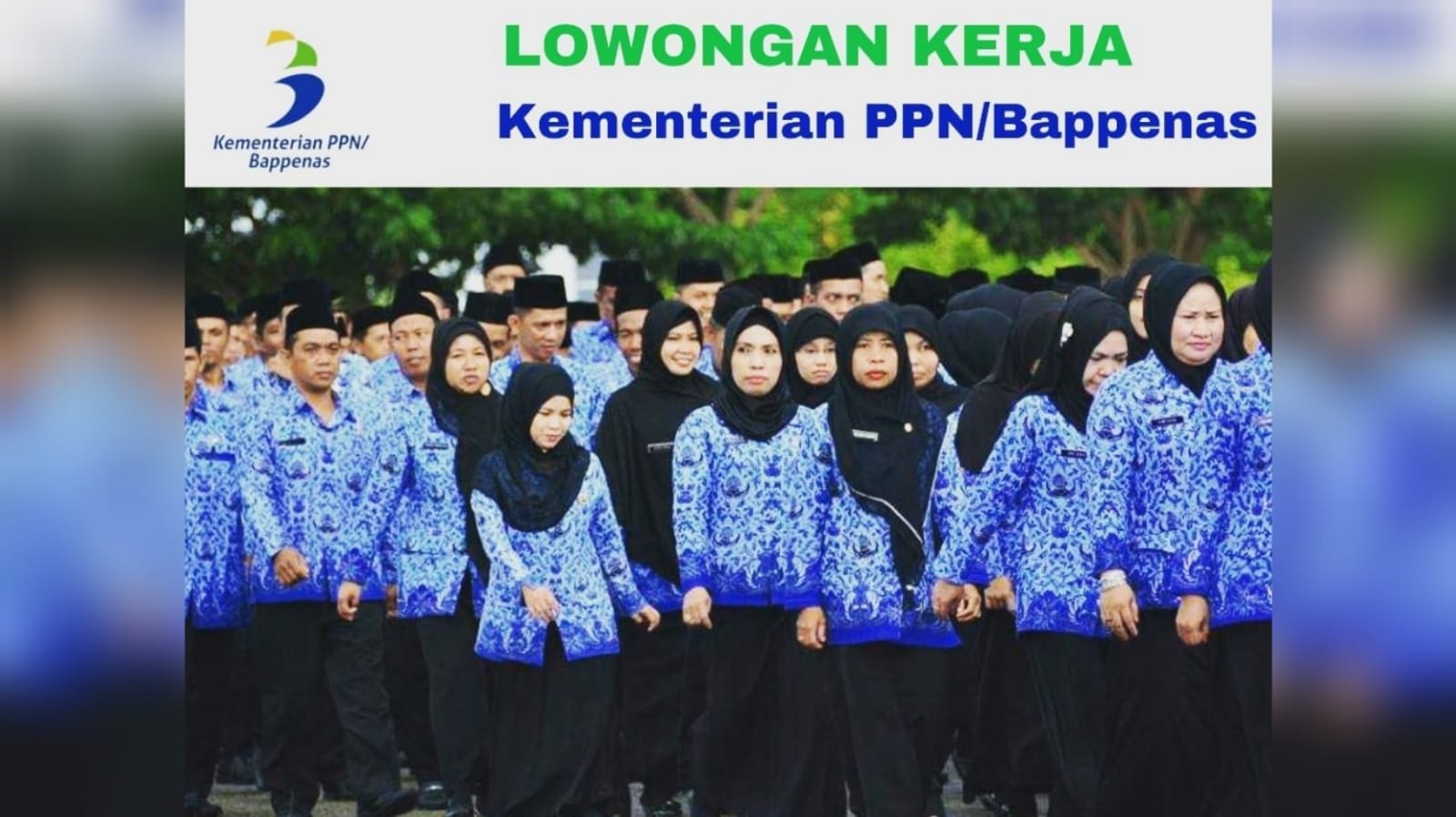 Lowongan Kerja Terbaru di Lembaga Pemerintahan dari Kementerian PPN/Bappenas.