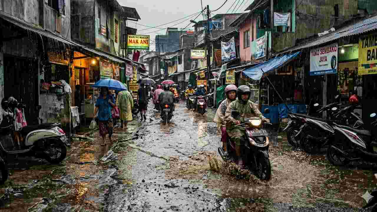 Prakiraan Cuaca Sumsel Hari Ini: Hujan Dominan, Pagaralam Waspada Petir