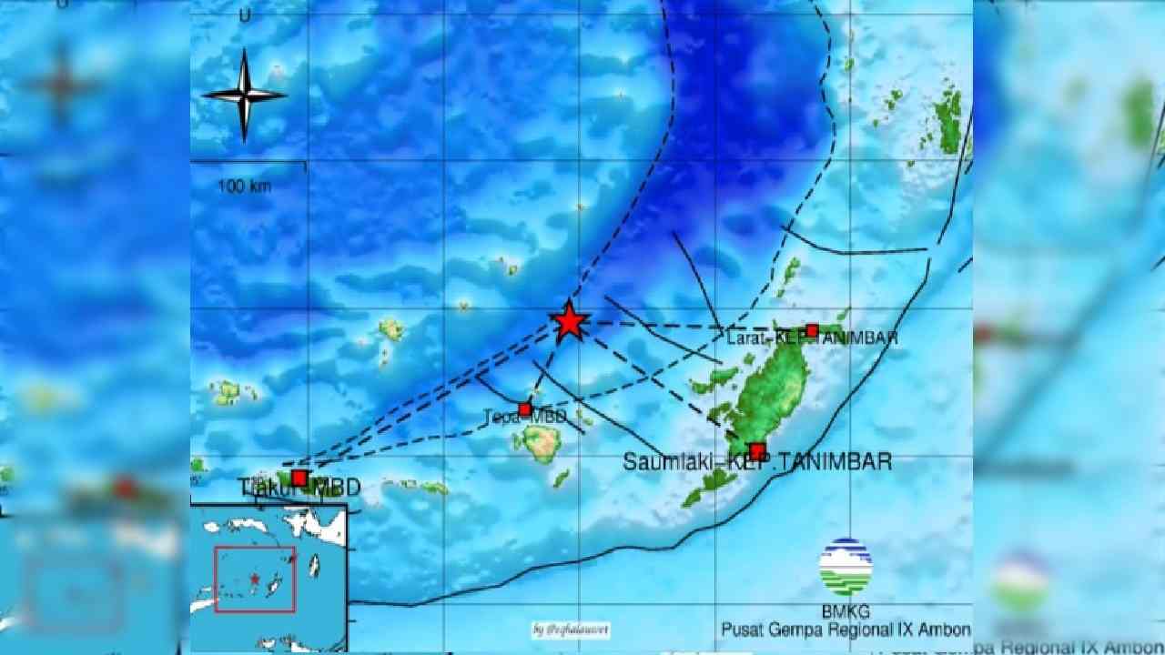 Update BMKG, Gempa 4.0 Magnitudo Guncang Maluku Barat Daya, Tak Berpotensi Tsunami