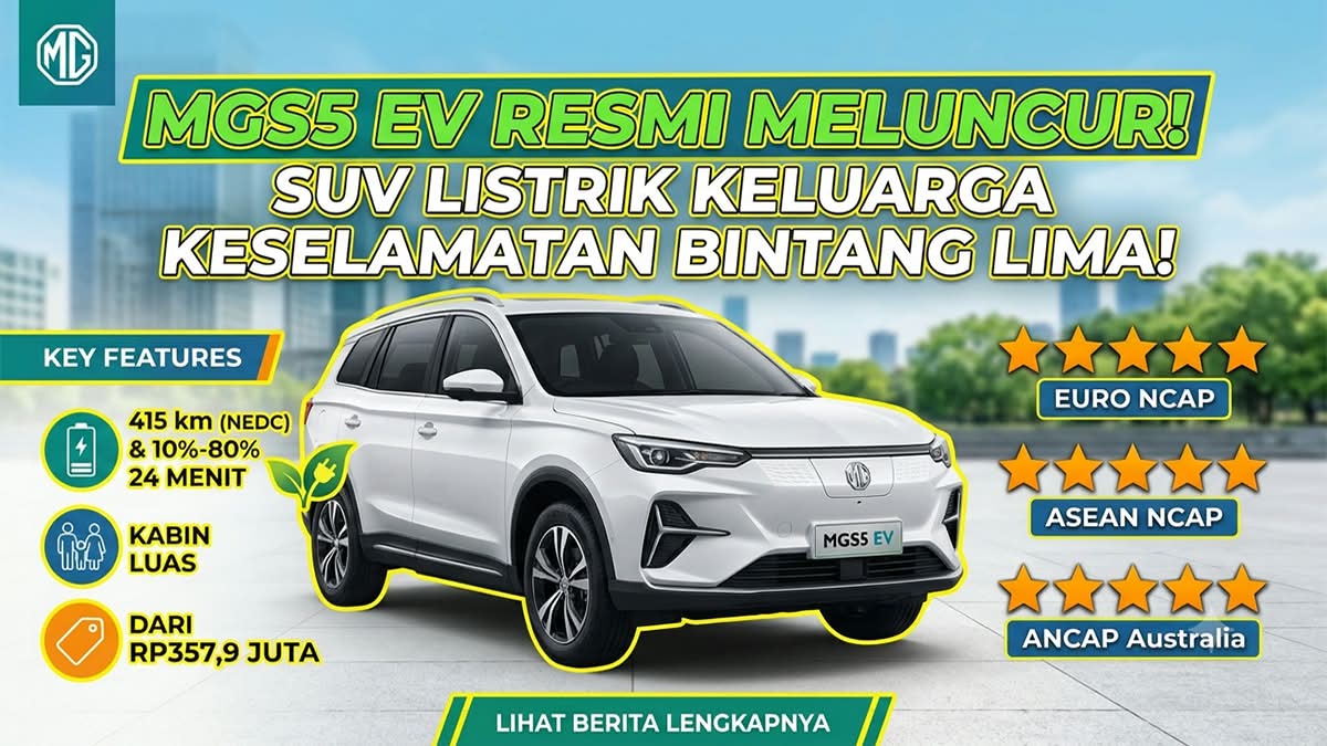 MGS5 EV Resmi Meluncur di IIMS 2026: SUV Listrik Keluarga Fitur Canggih Harga 300 Jutaan!