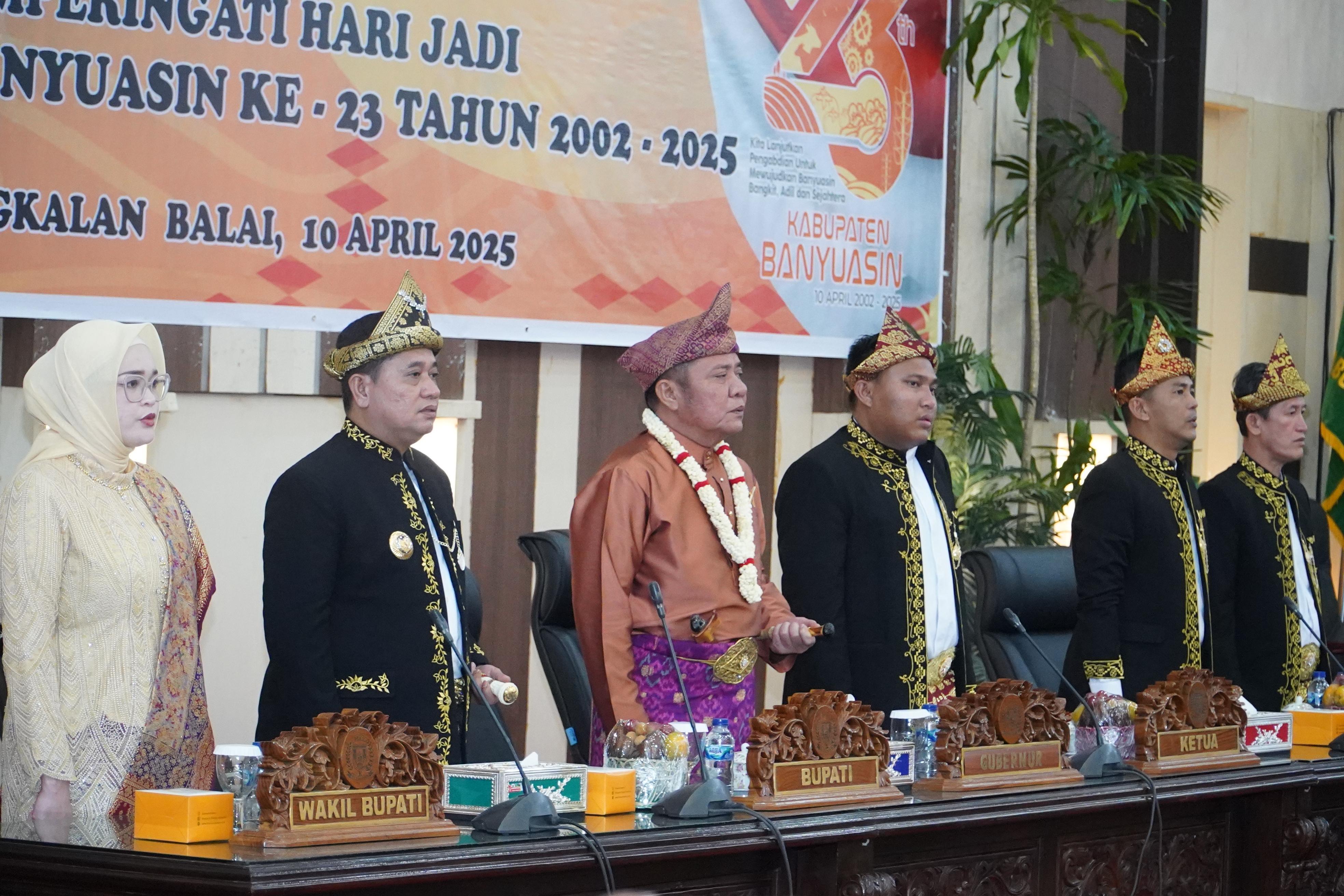 Gubernur Sumsel Herman Deru Puji Kabupaten Banyuasin, di Usia ke-23 Tahun Telah Banyak Raih Prestasi 