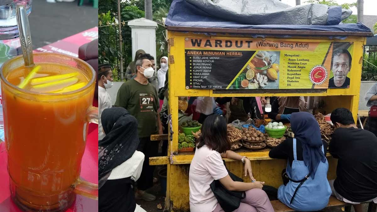 Tak Pernah Sepi, Cara Penyajiannya pun Unik, Warung Jamu Ini Sudah Berjualan 30 Tahun