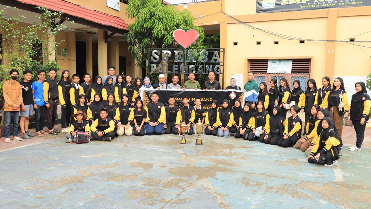 Marching Band SMPN 1 Palembang Ikuti LMC di Lampung, Amri: Kami Siapkan 10 Juta Jika Bawa Piala