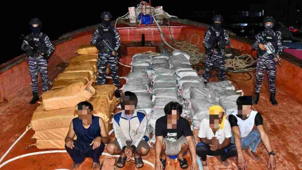 Penyelundupan Narkoba Senilai Rp Rp7,057 Triliun Digagalkan TNI AL, Ini Modus Pelakunya