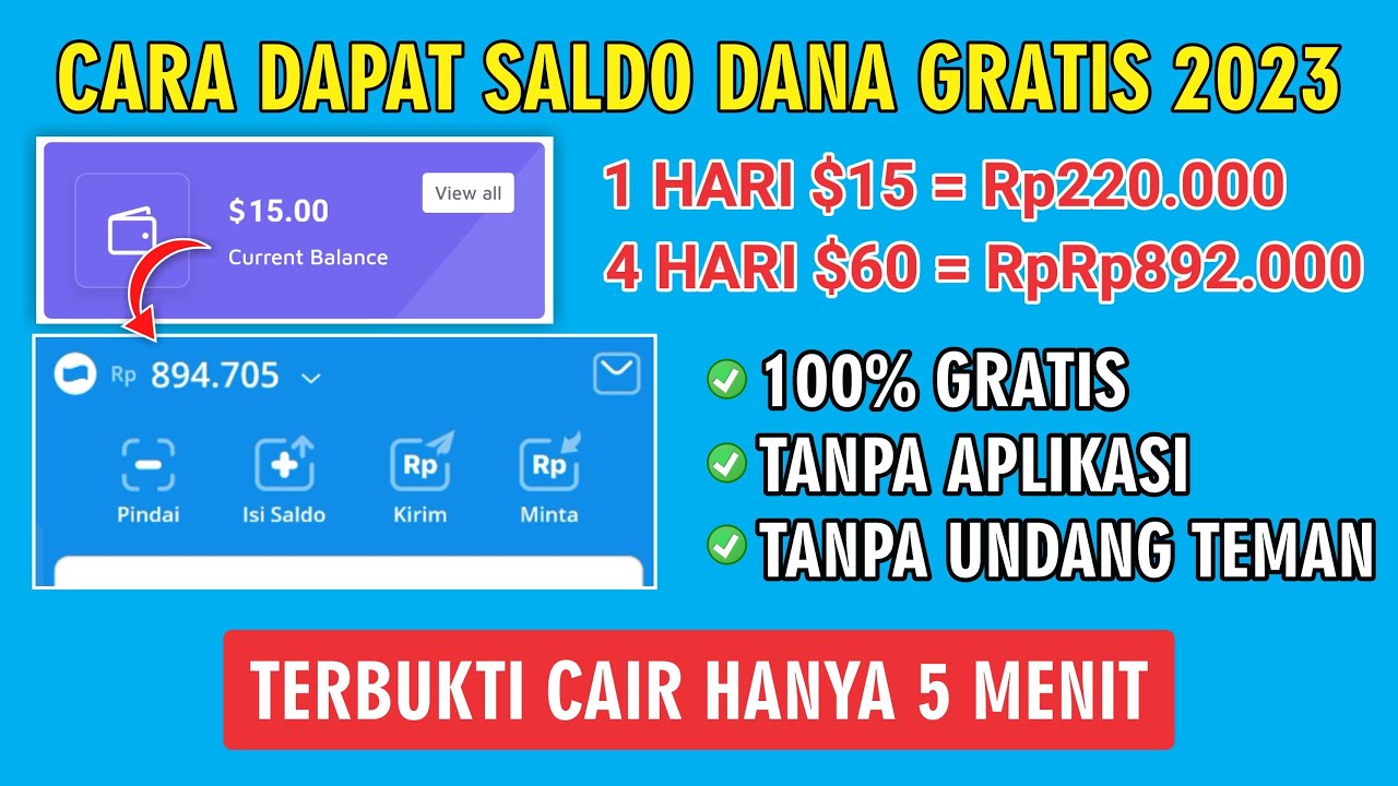 Buat Lebaran Makin Sumringah dengan Meraih Saldo DANA Gratis Rp220.000, Ini Triknya