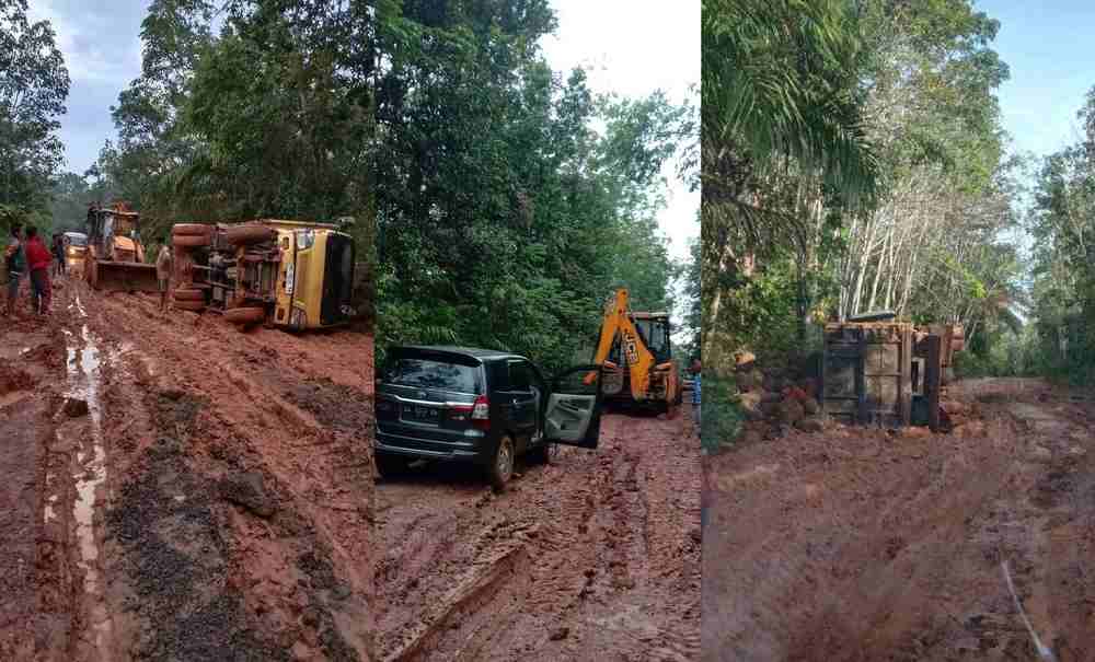 Jalan Seperti Kubangan Lumpur, Warga Ogan Ilir 'Menjerit'