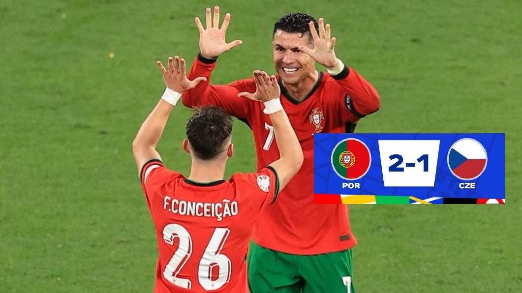Hasil Pertandingan Grup F Euro 2024: Portugal vs Republik Ceko, Cristiano Ronaldo Melempem Walau Menang 2-1
