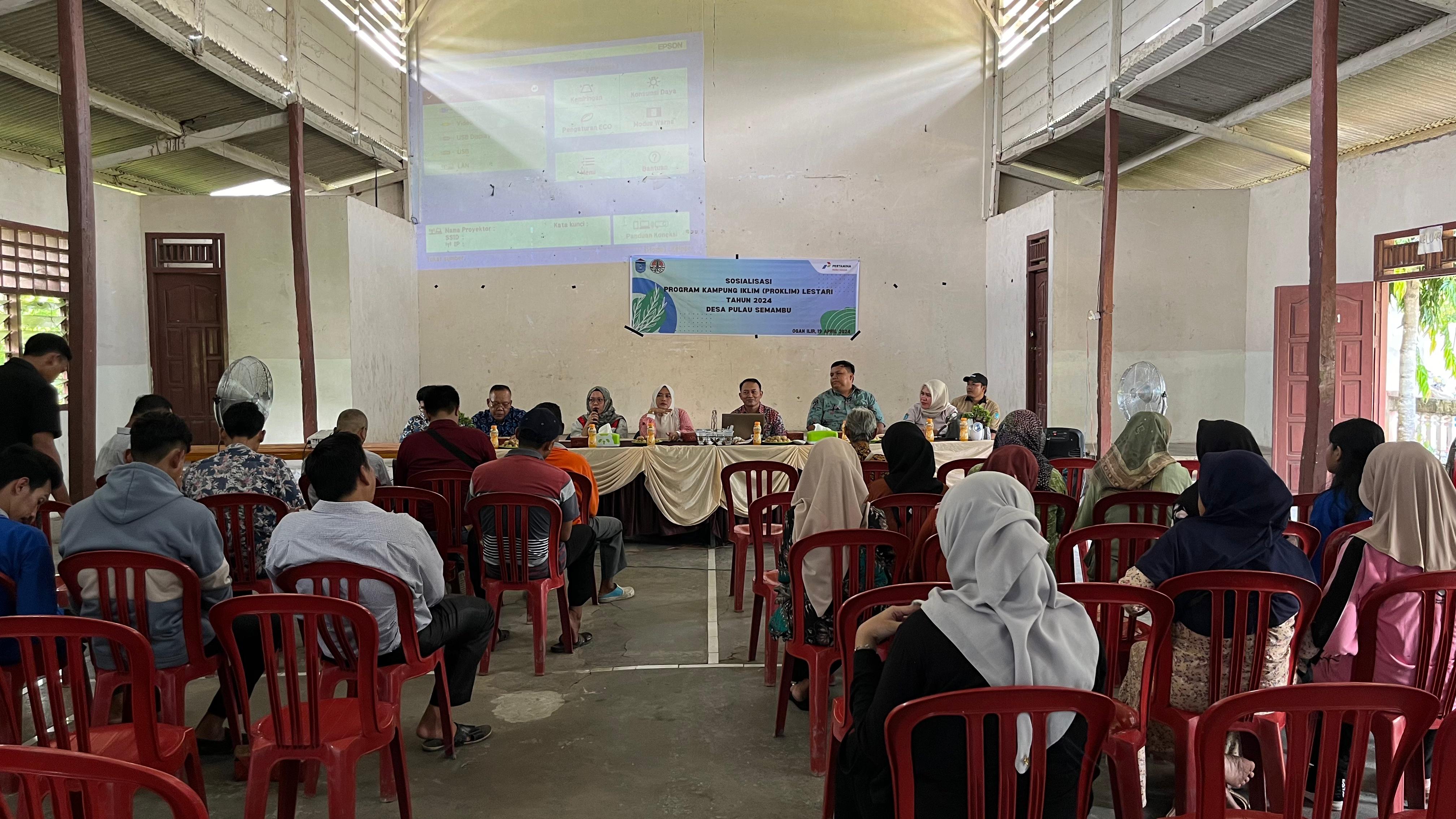 Pertamina Patra Niaga Sumbagsel Sosialisasi Proklim Lestari 2024 di Desa Pulau Semambu, Ternyata Ini Targetnya