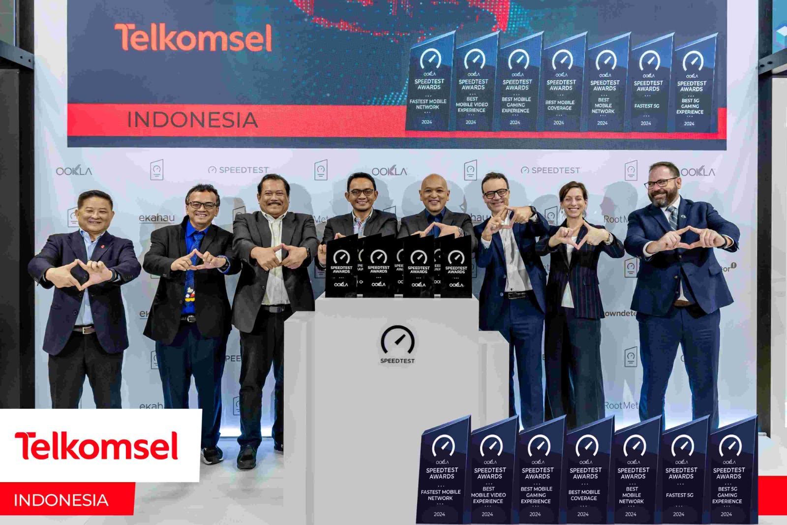 Telkomsel Raih 7 Penghargaan di Ookla® Speedtest Awards™ 2024, 7 Kali Berturut-turut Jadi Best Mobile Network 