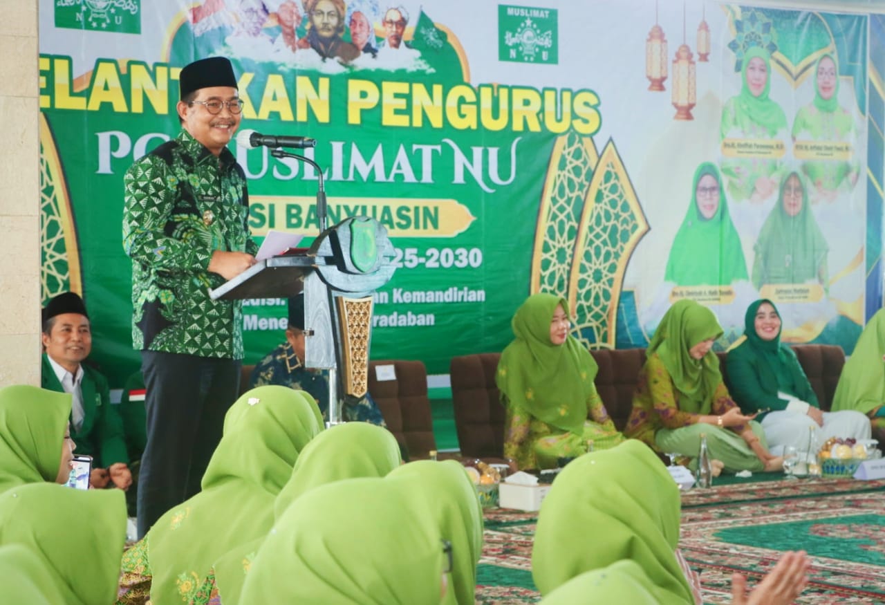 PC Muslimat NU Muba 2025–2030 Resmi Dilantik, Wabup Muba Beri Sambutan Begini? 
