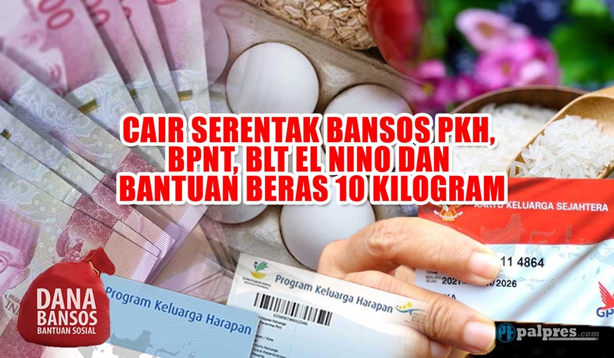 Cair Serentak Bansos PKH, BPNT, BLT El Nino dan Sembako Bulan November 2023 Ini, Cek Penerimanya di Sini