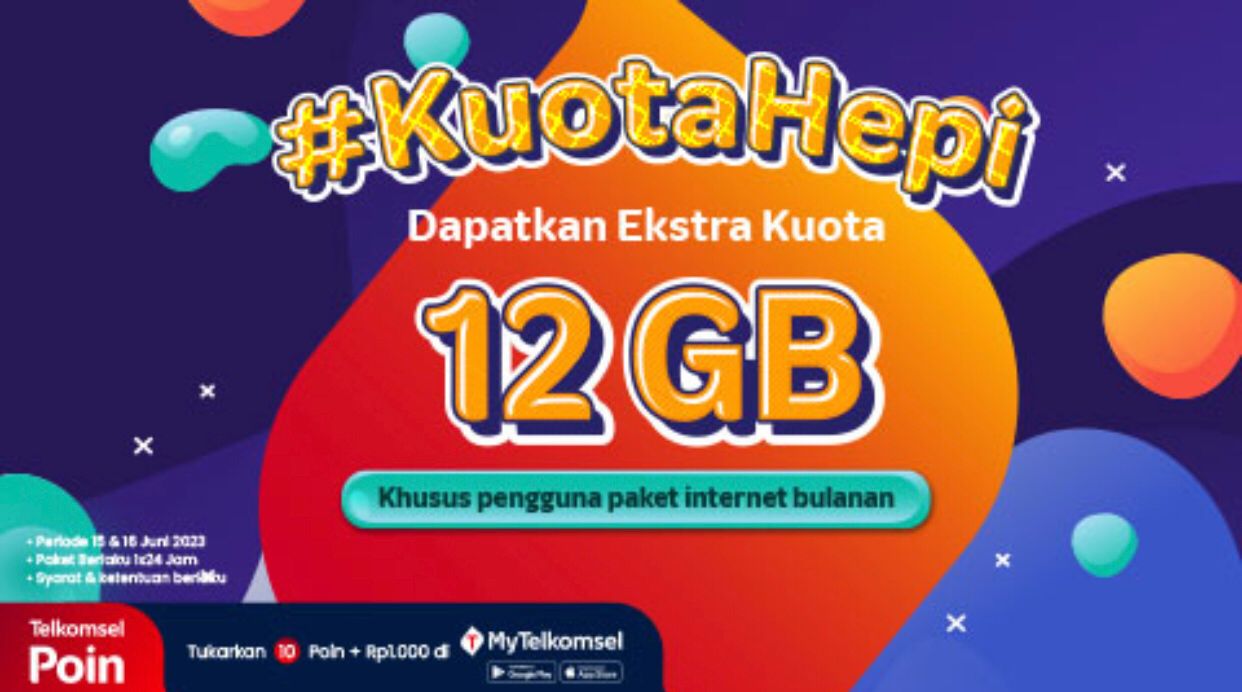 Cukup Tukar 10 Poin Telkomsel Dapat Ekstra Kuota 12 GB, Ini Syarat dan Ketentuannya