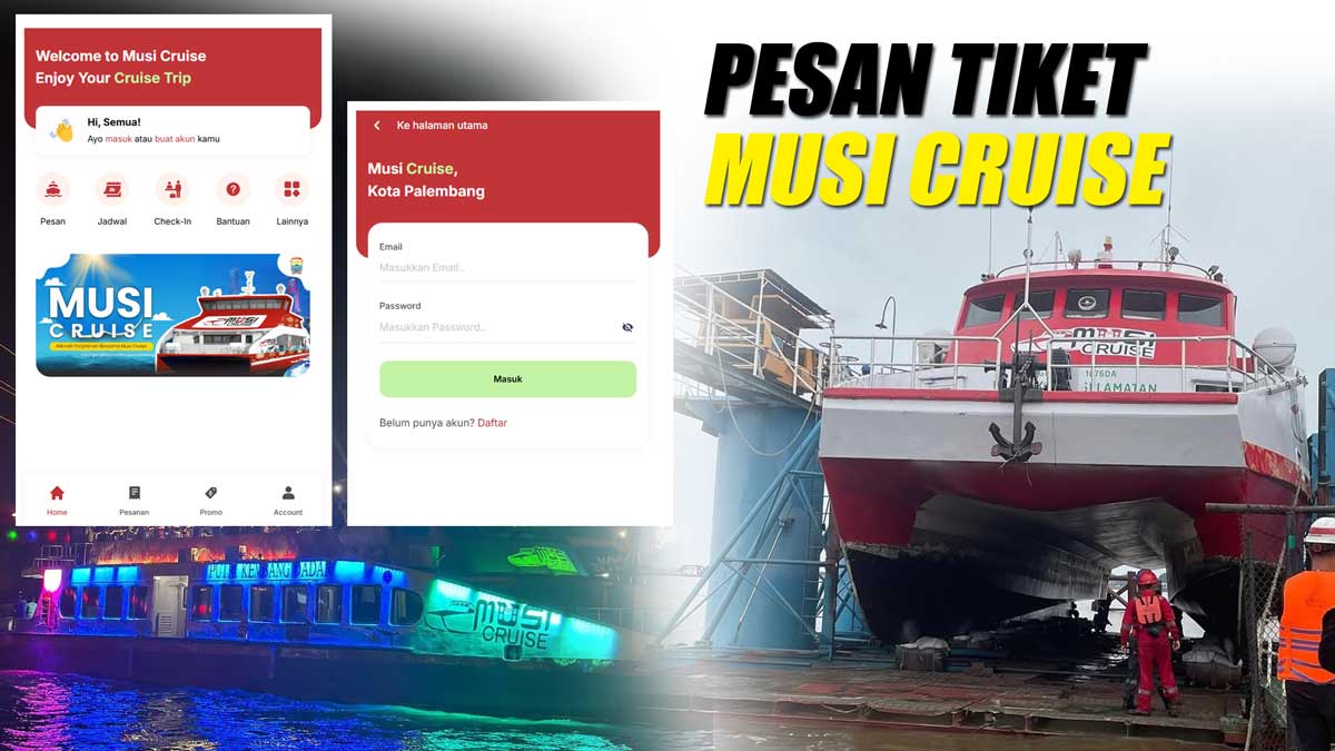 KABAR GEMBIRA! Mulai 1 Februari Pesan Tiket Musi Cruise Bisa Via Online, Begini Cara Bookingnya