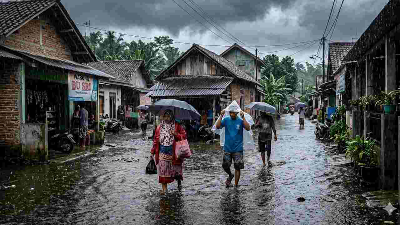 Prakiraan Cuaca Sumsel Hari Ini: Hujan Ringan Masih Dominan, 4 Wilayah Berawan