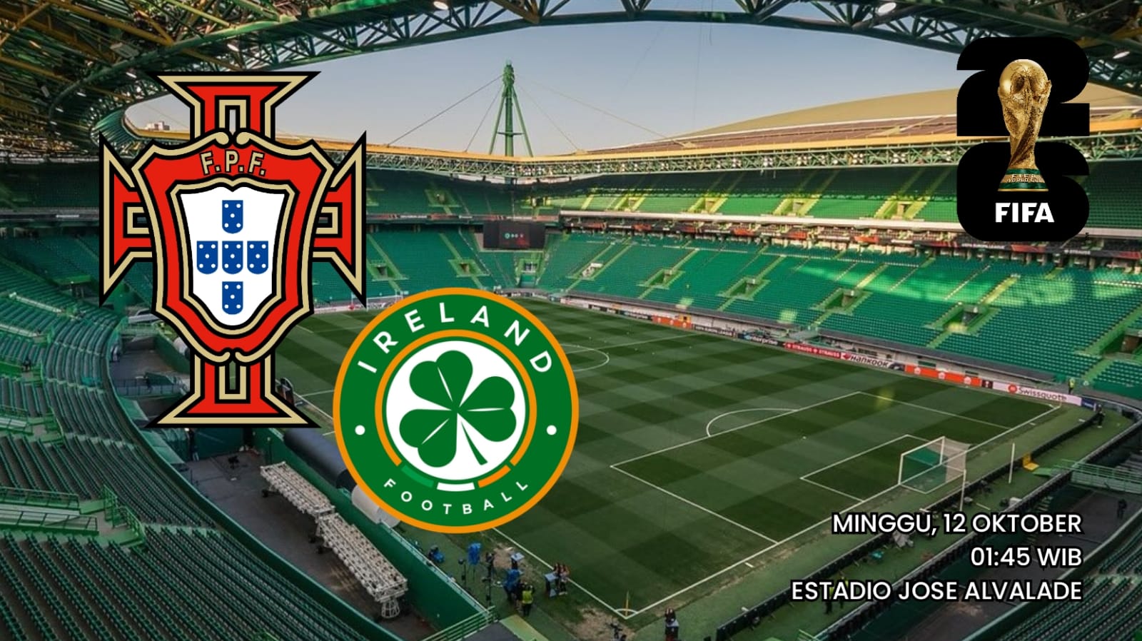 Susunan Pemain Portugal vs Irlandia dan Prediksi Skor Laga Kualifikasi Piala Dunia