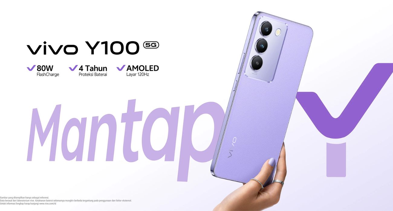 Vivo Y100 5G Hadir dengan Layar AMOLED 120Hz dan Baterai Awet 4 Tahun, Harganya Gak Bikin Dompet Kamu Bergetar