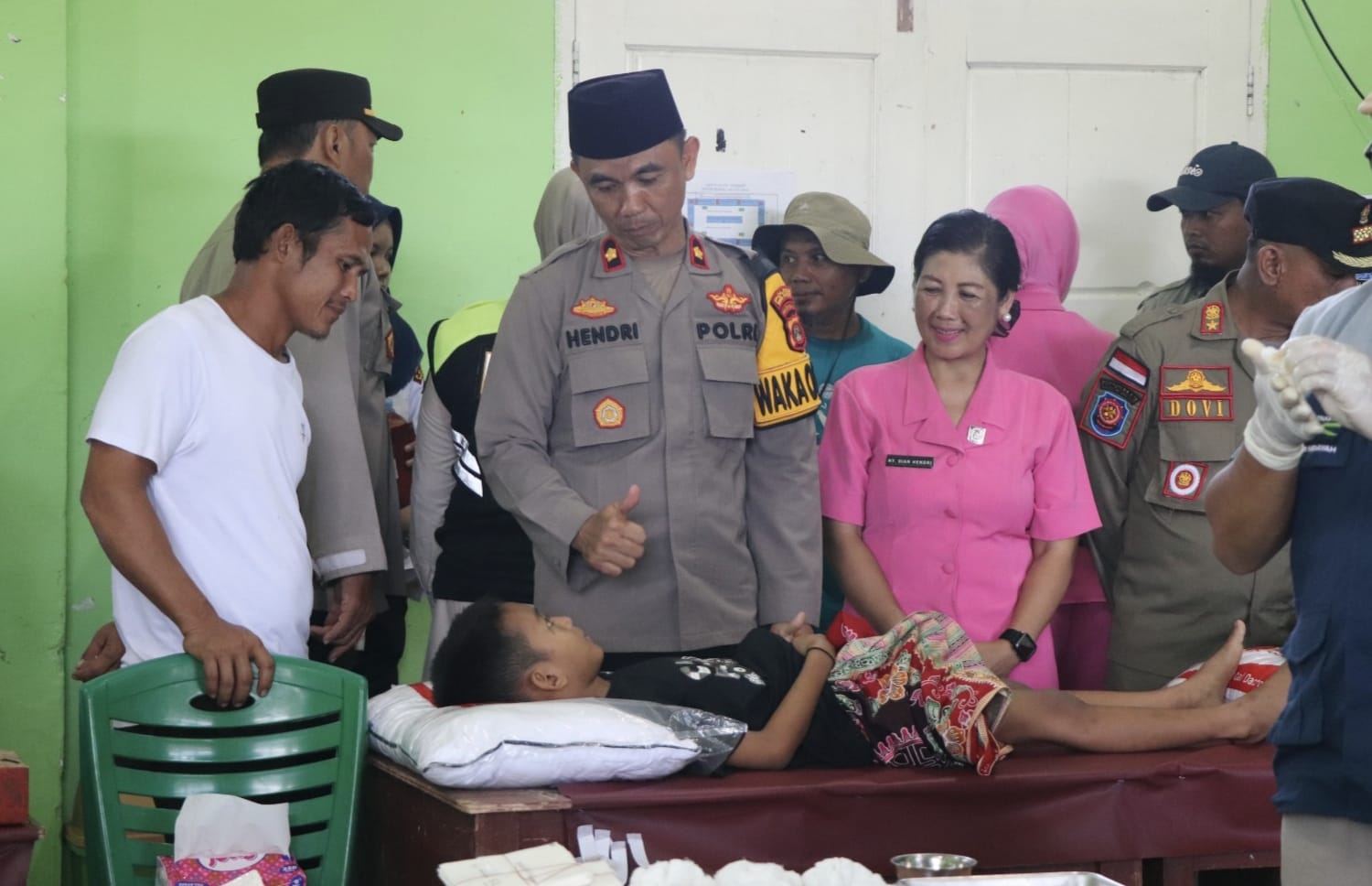 Polres Musi Rawas Bersama Yayasan HSI Gelar Khitanan Massal di Ponpes Ma’had Darussalam
