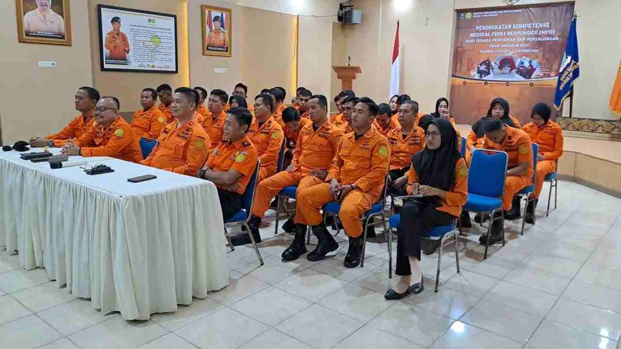 Tingkatkan Kompetensi Medical First Responder, Recuer Kantor SAR Palembang Ikuti Giat Ini 