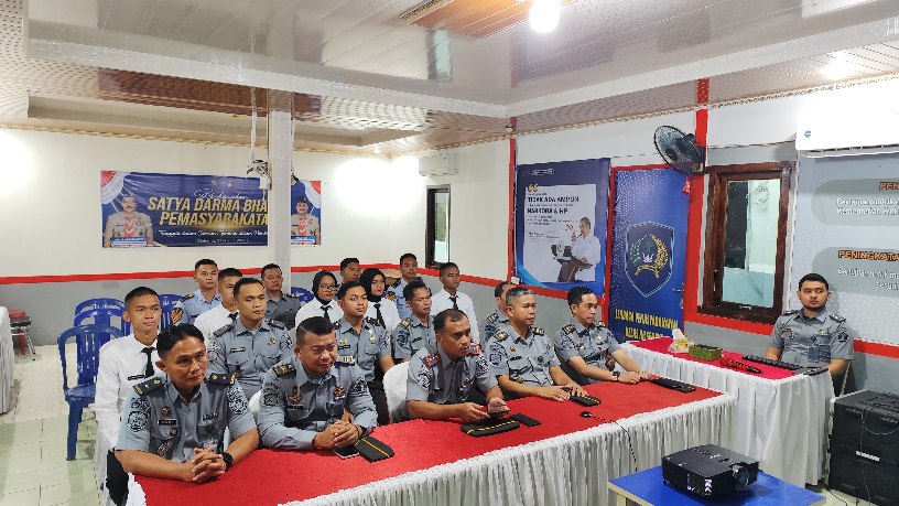 Dengarkan Arahan Dirjenpas Secara Virtual, Kalapas Sekayu Bilang Begini